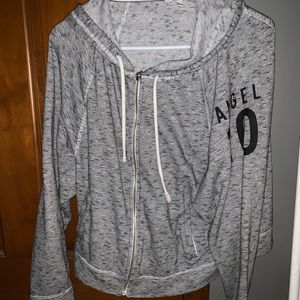 over-sized VS zip up sweatshirt